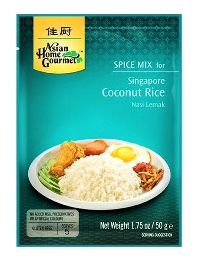 Miscela per riso al cocco Nasi Lemak di Singapore A.H.G. 50g.